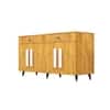 Hexa Red Multipurpose Storage Cabinet With 2 Drawer 4 Door in Giant Wood Colour