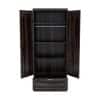 Dyson 2 Door 1 Drawer Sheesham Wood Wardrobe Cheris Walnut Finish