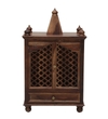 Lita Sheesham Wood  Prayer Unit In Provincial Teak Finish