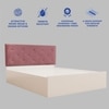 Nirodhah Bed With Premium Leatherette Fabric And Hydraulic Storage - Queen Bed