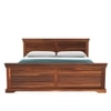 Hearti Sheesham Wood King Size Bed In Teak Finish With Box Storage (72 x 78 inches)