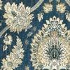 Darya 3 Seater Sofa In Blue Floral Damask Print