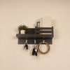 Richmond Wooden Wall Shelf Organiser With Key Holders