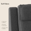 Emila Left Aligned Three Seater Sectional Recliner in Grey Colour