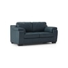 Trissino 2 Seater Luxury Italian Leather Sofa In Aegean Sea