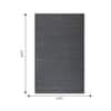 Jaipur Rugs Solid Wool And Bamboo Silk 5x8 Feet Baby Blue And Light Smoke Grey Handloom Carpet