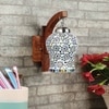 Devansh Solid Wood Electric Wall Light in Brown Colour with Multi Shade Count of 1 Light