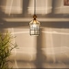 Oyager Single Light Ceiling Pendant In Antique Brass Finish