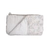Beige Floral Comforter Quilted Reversible Cotton 350 Gsm Double Bed 240 X 220 Cms