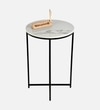 Round Metal Side Table in Gold Colour