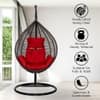 Premium Egg Single Seater Liner Swing Chair Red
