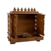 D'Dass Multi Color Mdf and Sheesham Wooden Temple For Pooja