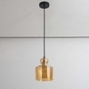 Harper Marimore Glass Pendant Lamp - Amber Lustere