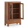 Carnegie Display Cabinet in Amber Walnut Finish