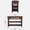 Rangrez Sheesham Wood Console Table in Provincial Teak Finish