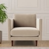 Tharoli Velvet 1 Seater Sofa in Cream Colour