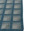 Jaipur Rugs Soft Checkered Wool Dhurrie Rug Blue 6x9 ft