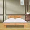 Hensley Solid Wood Non Storage Bed In Natural Finish Finish
