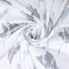 White and Charcoal Floral Cotton 400 Tc Flat Super King Size Bedsheet With 2 Pillow Covers
