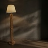 Tall Boy Black Jute Floor Lamp with Black Jute Base