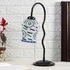 Multicolor Mosaic Glass Zig Zag Curvy Table lamp with Iron Base (EN05)