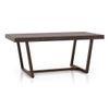 Caprica 6 Seater Dining Set (Colour- Sandshell Beige, Finish- Mango Walnut)