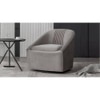 Chrishun Solid Wood Accent Chair in Grey Colour