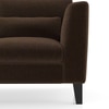 Lewis Sectional Sofa (Colour : Dark Earth, Cushion : Hard, Seater : Right Aligned 3 Seater + Right Aligned Chaise)