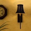 Devansh Metal Electric Wall Light in Black Colour with Black Shade Count of 1 Light