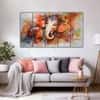 The Castle Decor Lord Ganesha Wall Painting Wooden Framed 27x48 Inch (Style 1)