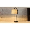 White Jute Curvy table lamp with Iron Base (SP09)