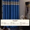 Stoa Paris Satin Curtain for Door, 70% Blackout Curtains, Set of 2, Versailles - Celestial Blue with Back Lining