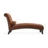 Knup Velvet Chaise Launger in Brown Colour