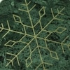 NikkisPride Elegant Marble Serving & Décor Platter Snowflake Brass inlay