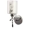 Eliante Modern Wall Lights Silver, Chrome & Glass Material & White Finish