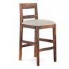 Stinson Solid Wood Bar Stool in Teak Finish