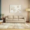 Apollo 3 Seater Fabric Sofa in Pearl Colour
