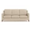 Abbey 3 Seater Fabric Sofa in Pearl Colour