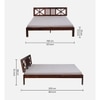 Zeevo Solid Wood Queen Bed Without Storage
