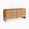 Linn Solid Wood Chest of Drawers in Brown Colour