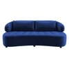 Henry Velvet 3 Seater Sofa Navy Blue Color