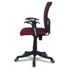 Eexcaeal Mid Back Ergonomic Chair in Maroon Colour