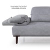 Barret 4 Seater Fabric Sofa in Grey Ice Colour