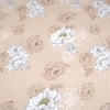 Orange Floral 4 Pcs Comforter set with Queen size bedsheet + 2 Pillow covers