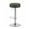 Doe Buck Linon Adjustable Bar Stool in Green Colour with Chrome Base