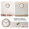 Structured Elegance Octagon Wooden Wall Clock