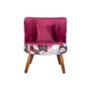 Easy Lounge Chair with Cushion in Pink Color