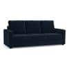 Apollo Compact Sofa Set (Colour : Sea Port Blue Velvet, Cushion : Hard, Back Type : High Back, Seater : 3+1+1)
