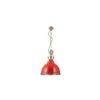 Ceramic Red Industrial Pendant Light
