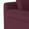 Esquel 1 Seater Leatherette Sofa in Burgundy Colour